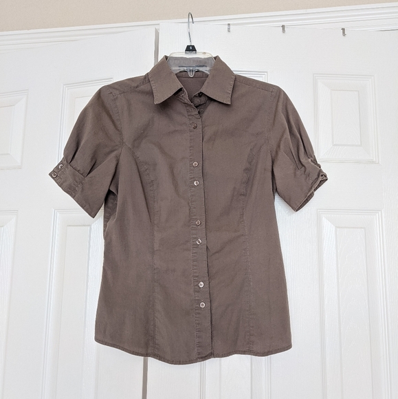 The Limited - short sleeve button up blouse - Picture 1 of 3